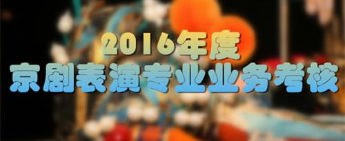 操出水视频网站国家京剧院2016年度京剧表演专业业务考...